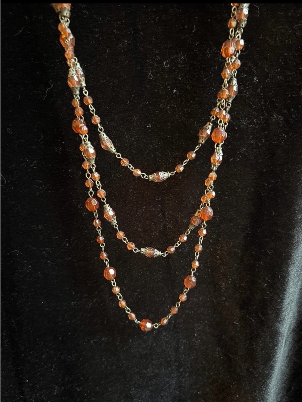 Multi-Strand Copper Bead Necklace - Women Jewelry
